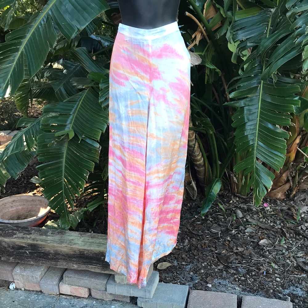 Young fabulous and broke Sunset tie-dye Wide leg pants